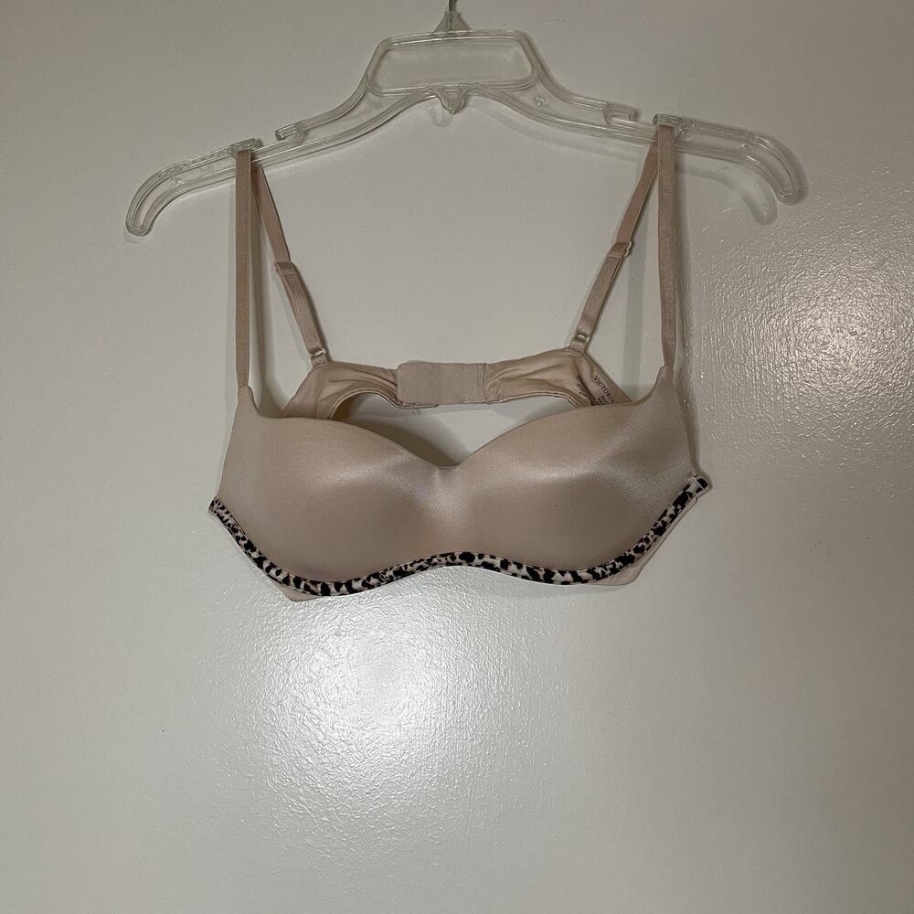 Victoria's Secret nude pink balconette wireless push up bra size 34B